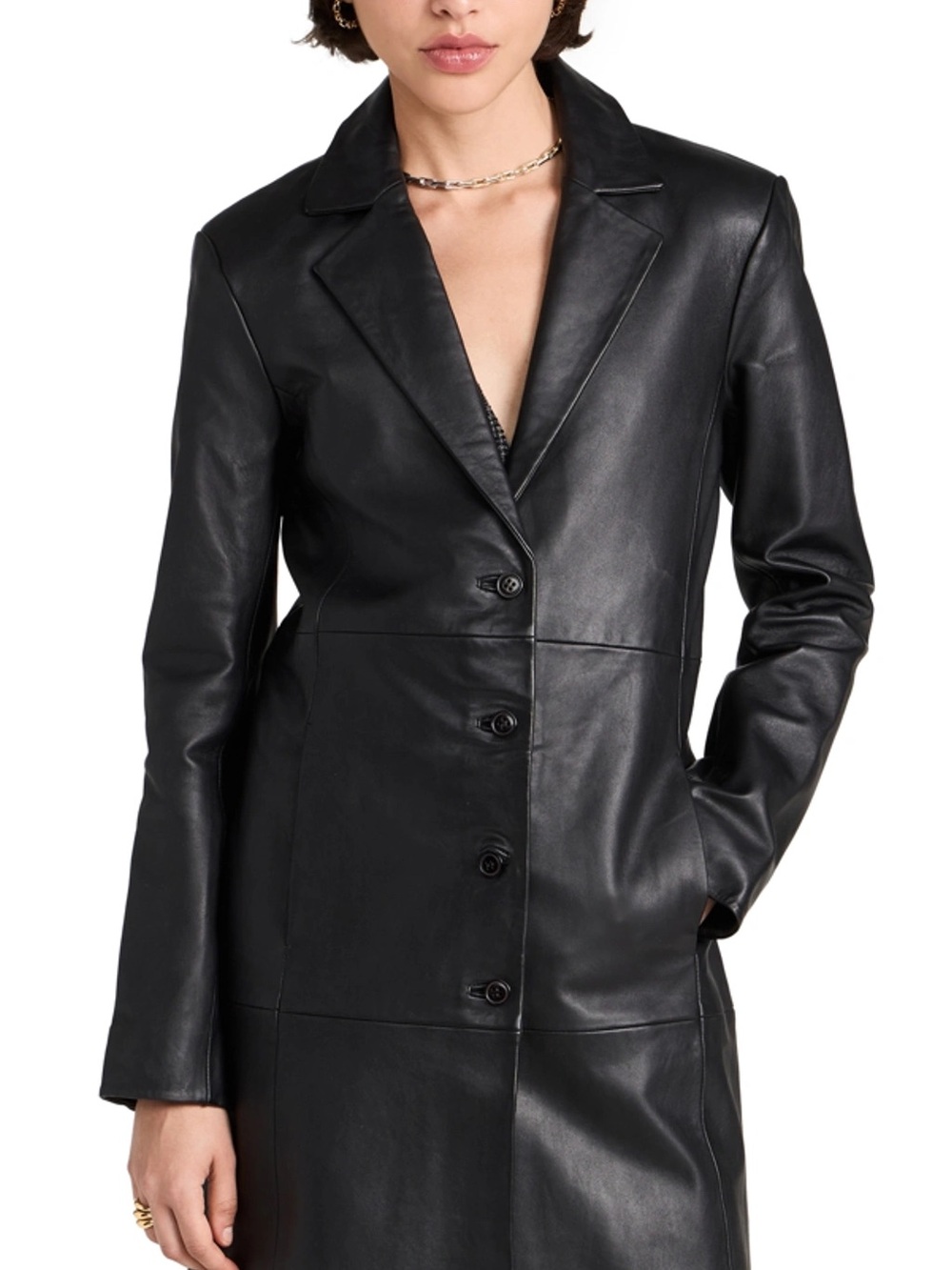 Reformation x Veda Crosby Leather
Longline Blazer - Size S